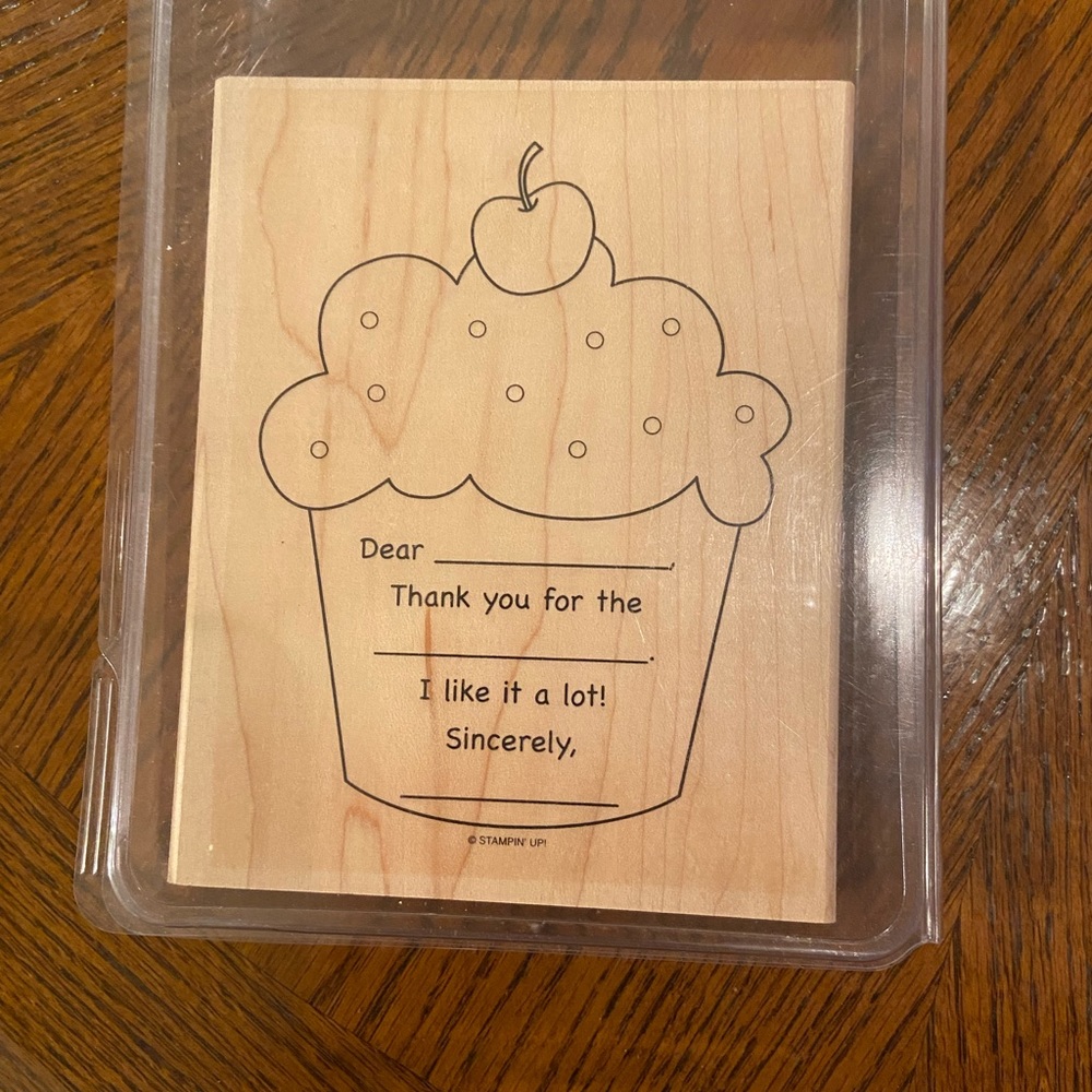 Thank you cupcake stamp it up!